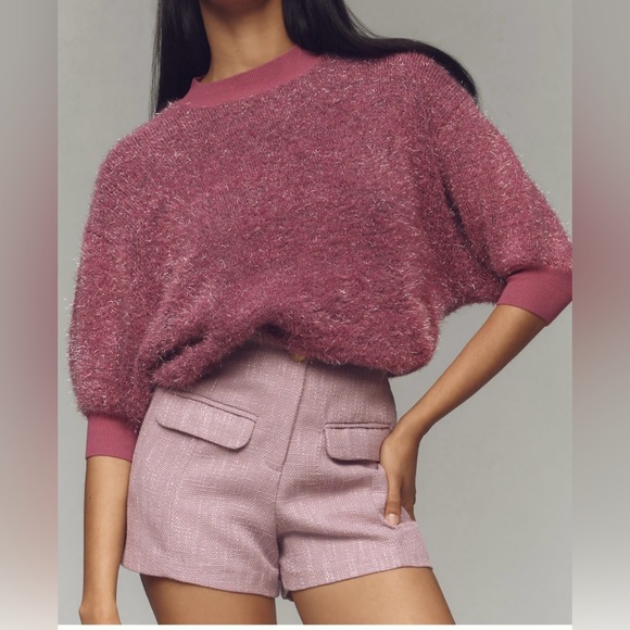 Anthropologie Violetta Tinsel Sweater By Maeve - Picture 3 of 9